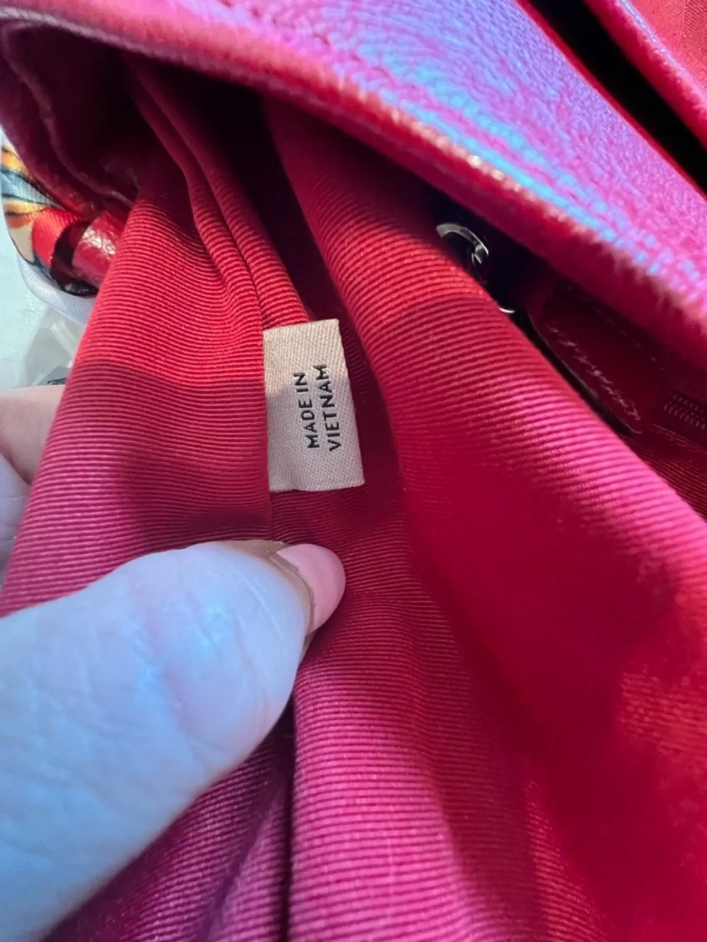 Coach Cherry Red Signature Crossbody Bag - Picture 9 of 11